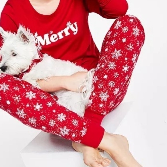 FAMILY PAJAMAS Women's Merry Snowflake Mix It Family Pajama pants 3X, 1pc - Picture 5 of 8